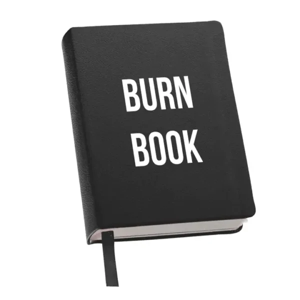 Wellness "Burn Book" Journal - black leather
