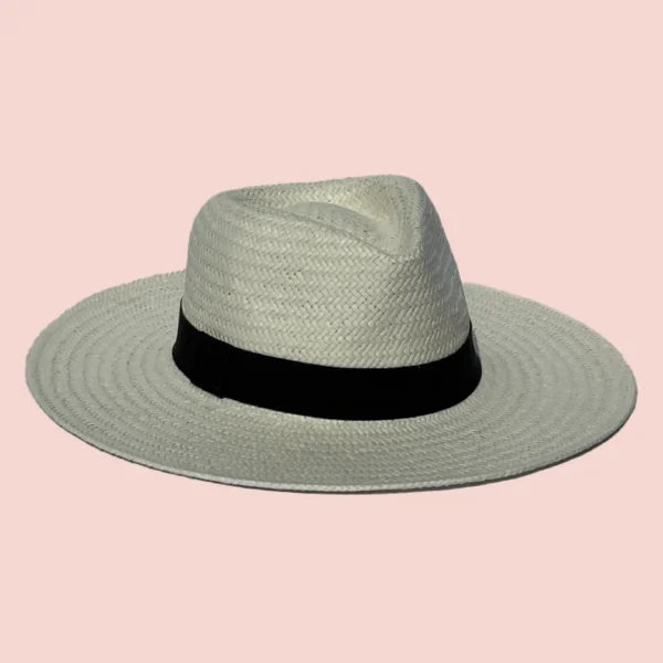 Panama Hat with Black Band - Image 2